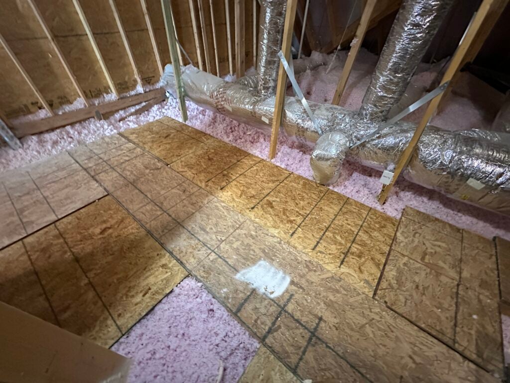 Attic storage installation completed by HandyPro of NWA in Cave Springs, AR