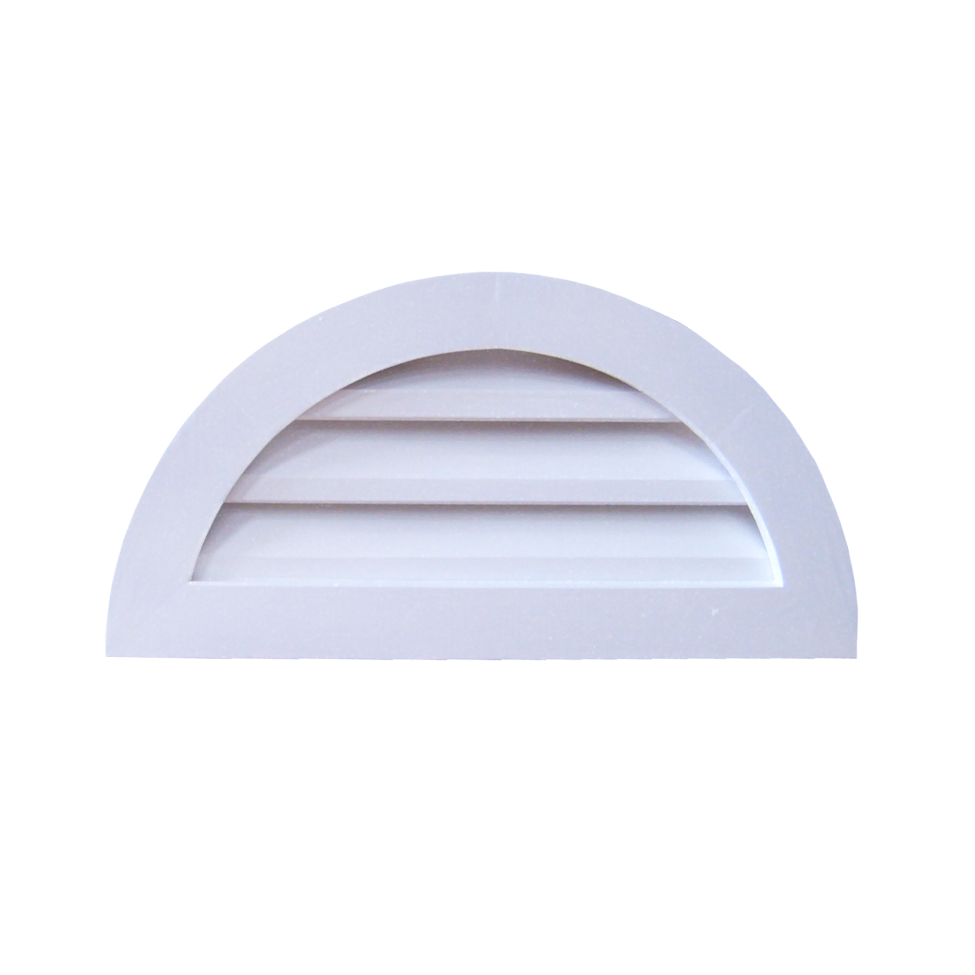 PVC half-round gable vent